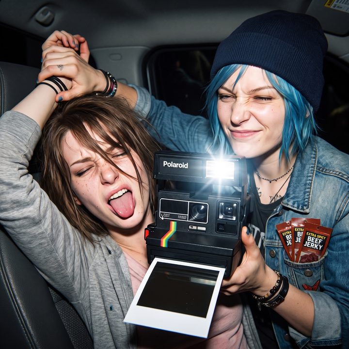 車頂上的黑歷史 拍立得照片