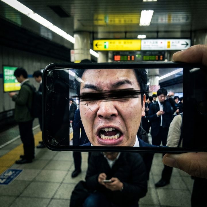 東京街頭的雙重反擊 拍立得照片